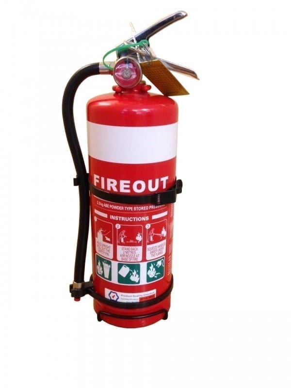 Fire Extinguisher 2.5kg DCP ABE Fireout 4A:40BE