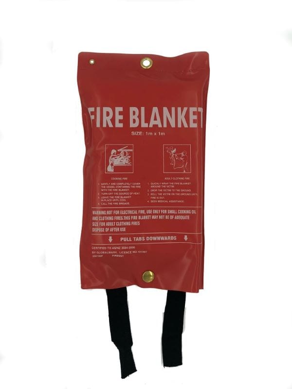 Fire Blanket 1000mm x 1000mm Soft Plastic Case AWFS