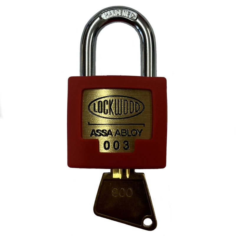 Lockwood 003 Padlock Fire Lock c/w 2 x 003 Keys - 20mm x 6mm