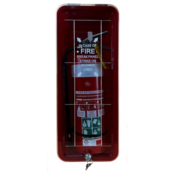 clear front poly fire extinguisher cabinet 4.5kg fire extinguisher